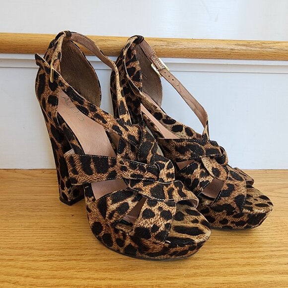 Aldo high heel leopard print shoe size 39 - Picture 1 of 4